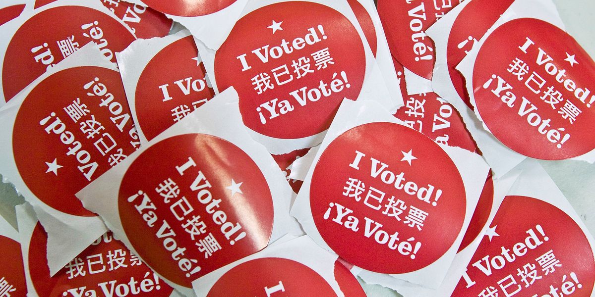 Voting stickers