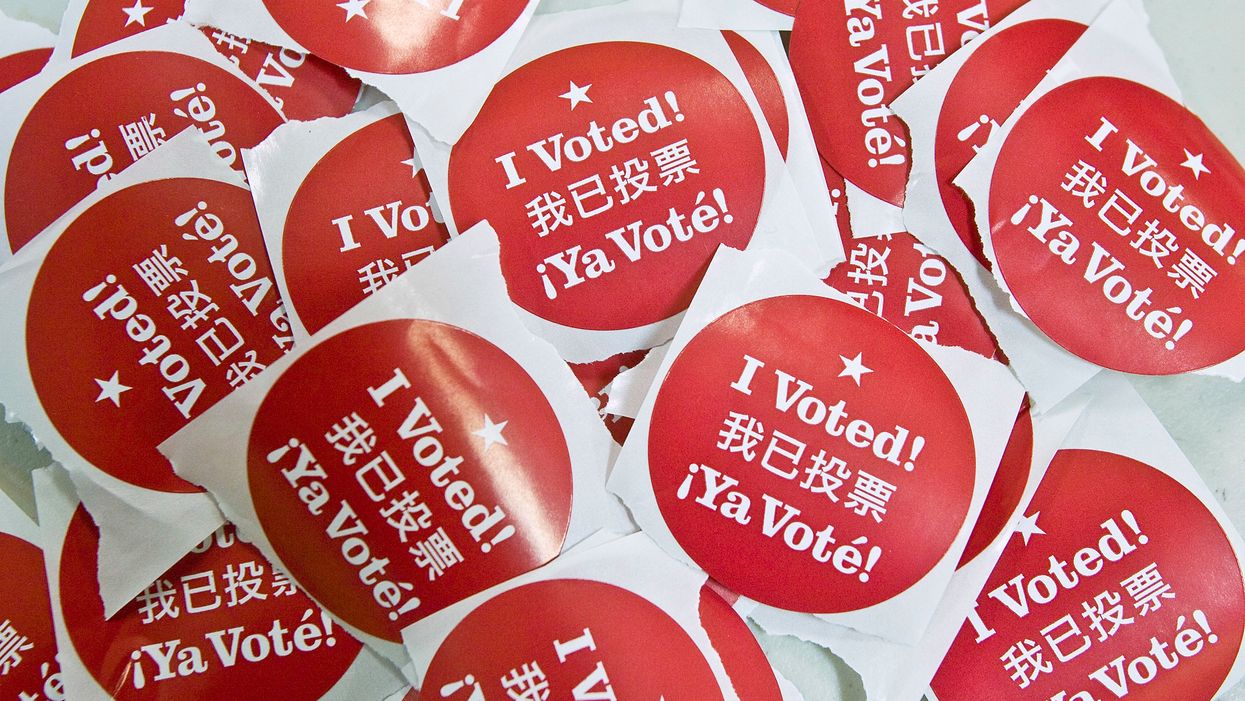 Voting stickers