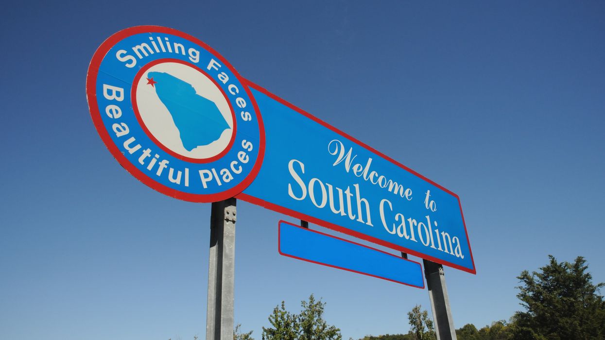 Welcome to South Carolina sign