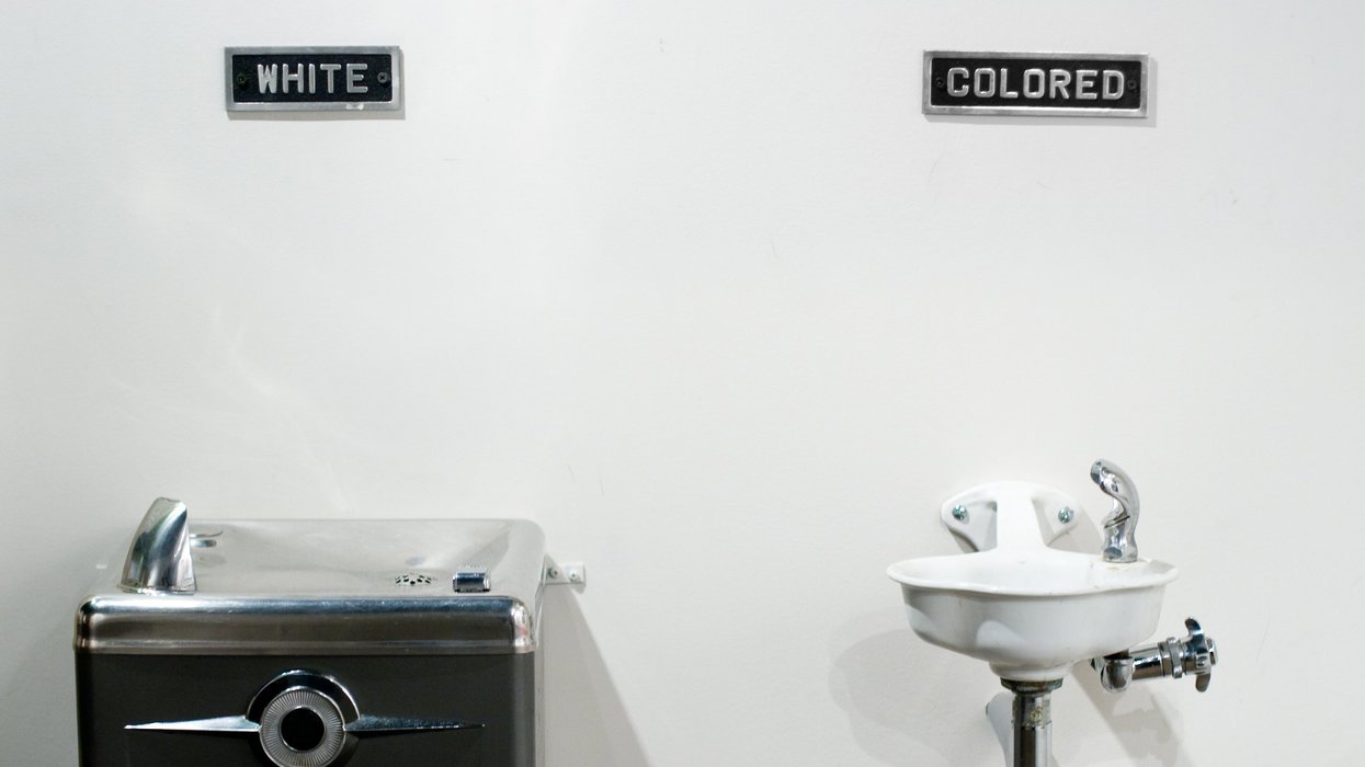 "White" and "Colored" water fountains