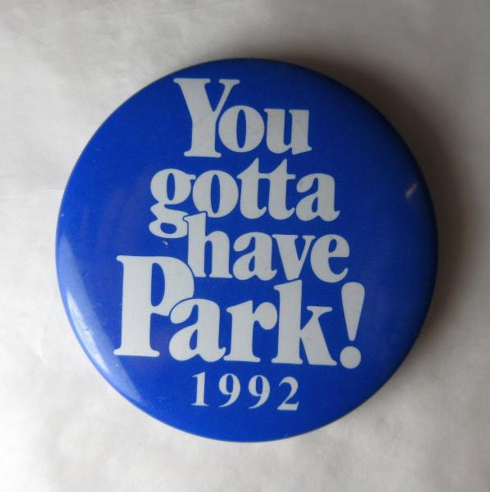 "You gotta have Park!" blue pin