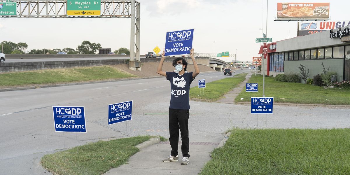 young political volunteer