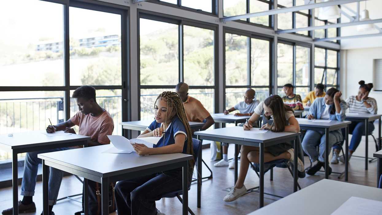 young students in a classroom