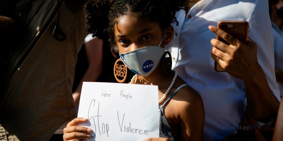 Youth protestor