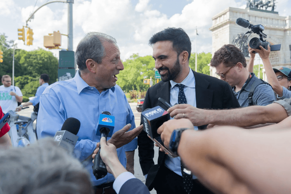 zohran mamdani meets with the press